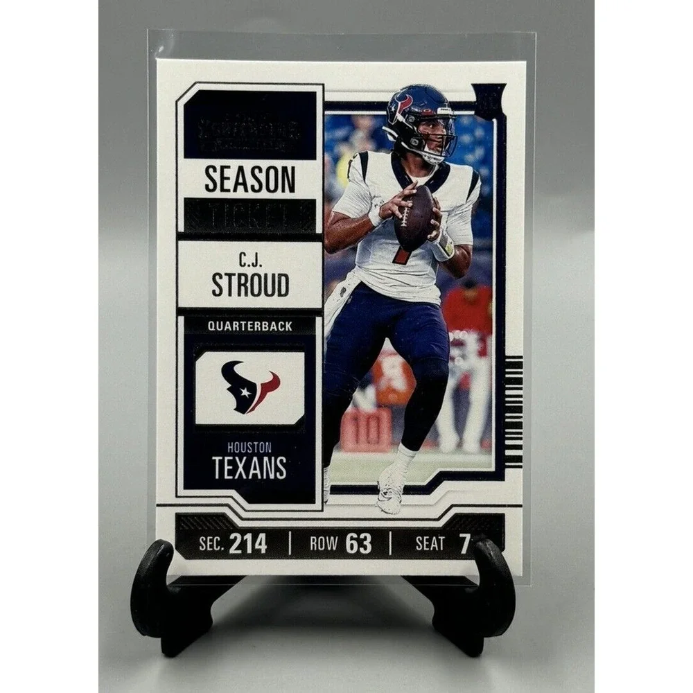 2023 Panini Contenders CJ Stroud Season Ticket Rookie RC‎ #40 Texans